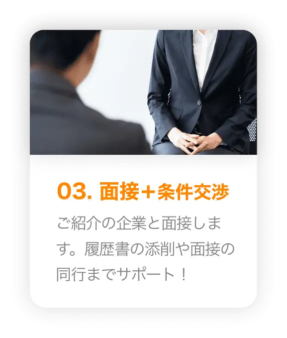 面接と条件交渉